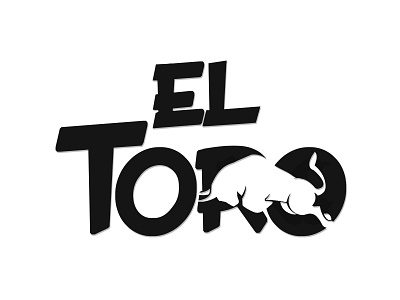 El Toro branding bull design flat illustration logo minimal negativespace toro typography vector