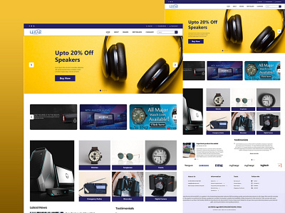 Ecommerce Website Design corporate ecommerce landing page design ui web design web template website design