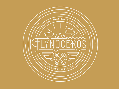 Flynoceros Drone Racing Apparel apparel design drone racing drones graphic design illustration typography vector