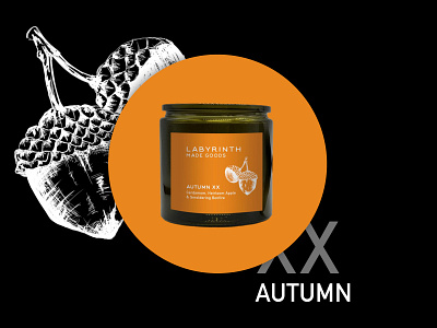 Labyrinth Made Goods | Autumn Candle