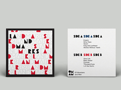 Landmarks | Album Cover album cover brand design design graphic design music package design photography typography vinyl