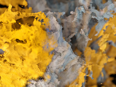 Colorful mold #12 3d abstract c4d cinema 4d displacement mold yellow