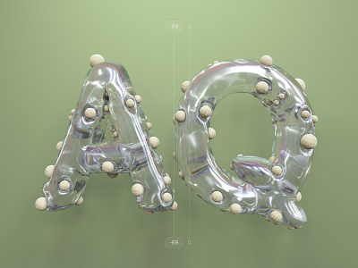 Kerning pairs for designers – AQ 36 days of type 3d alphabet c4d cinema 4d illustration kerning letters type