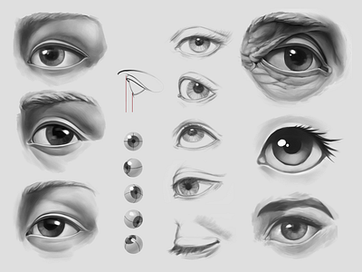 Sketchbook • Eyes digital illustration digital painting drawing eyes sketch sketchbook