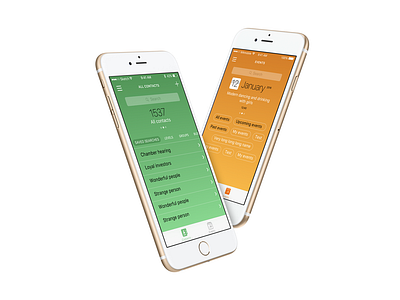 Wild Apricot Mobile app for Admins • 2015 • Dashboards contacts dashboard events mobile mobile app mobile design ui ui ux ux