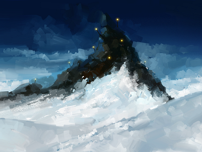 Mountain digital illustration digital painting drawing illustration mountain sketch sketchbook