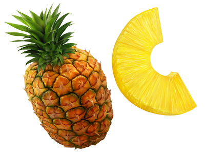 Dirol • Pineapple • Illustrations for packaging