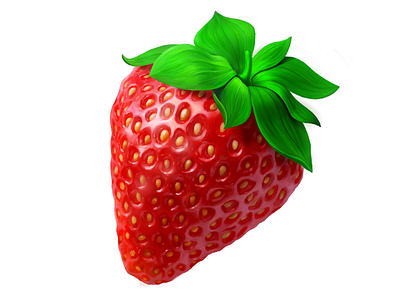 Dirol • Strawberry • Illustrations for packaging food fruit illustration package packaging strawberry