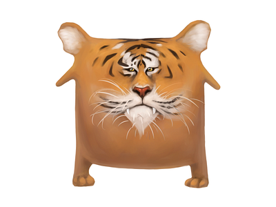 Tiger • Square Animals World animals illustration tiger