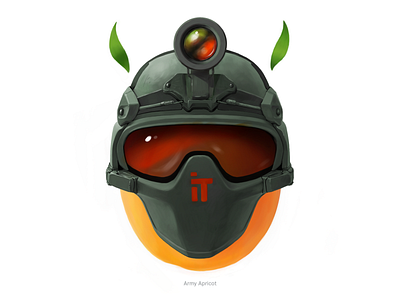 Army Apricot • Series of avatars for colleagues apricot army avatar avatars illustration