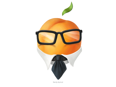 Nerdy Apricot • Series of avatars for colleagues avatars drawing illustration nerdy