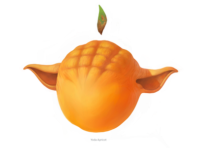 Yoda Apricot • Series of avatars for colleagues avatars drawing illustration yoda