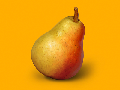 Pear • Series of illustrations for a game drawing food fruit illustration package packaging pear