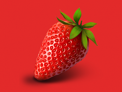 Strawberry • Series of illustrations for a game drawing food fruit illustration package packaging strawberry