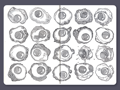 Eggs • Sketchbook dotwork drawing eggs illustration ink lineart moleskine sketchbook