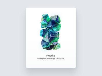 Fluorite crystal fluorite illustration poligon