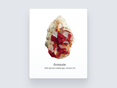 Grossular crystal grossular illustration poligon