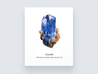 Linarite crystal illustration