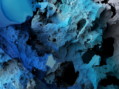 Colorful mold #1 3d abstract arnold render blue c4d cgi cinema 4d displacement render