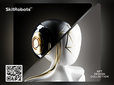 Balance 3d art cinema collection crypto nft opensea render robot