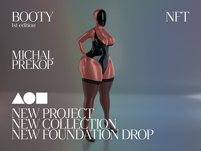bOOty NFT 3d art booty foundation nft sexy woman