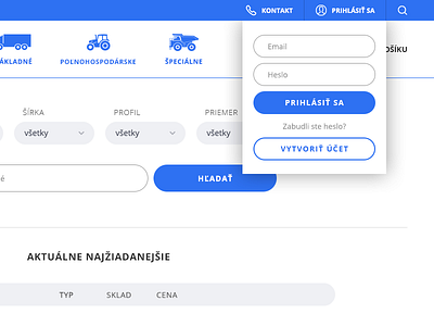 Ecommerce Login Box login online store tyres ui ux webdesign