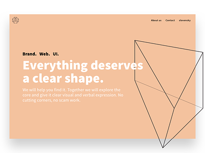 Our new Uncut Corners site brand bratislava clear minimal shape slovakia ui ux web webdesign