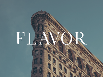 Flavor logo branding clean logo typography