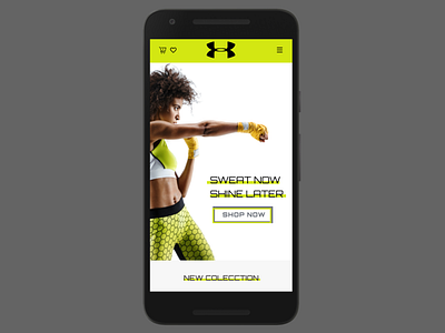 Under Armor mobile site Re-design