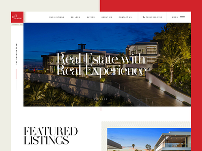 Real Estate Website Design design elegant landing landing page luxury modern real estate ui web web design website website design