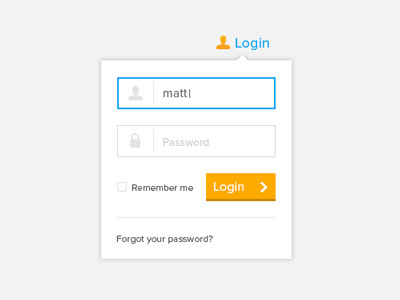 Login app carousel clean color control cool design dropdown financial icon icons login menu minimal module simple theme ui ux web white widget window