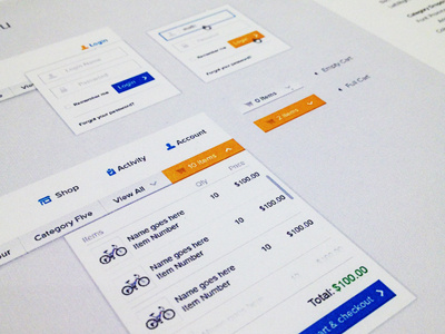 E-Commerce Site Visual Style Guide app cancel carousel clean color control design dropdown financial gui icons minimal module numbers prototype simple theme tool ui ux white widget workflow