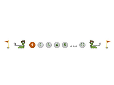 Cool Pagination design golf pagination worm