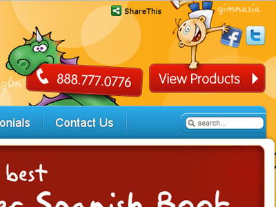 Spanish for Kids design navigation new york spanish web design