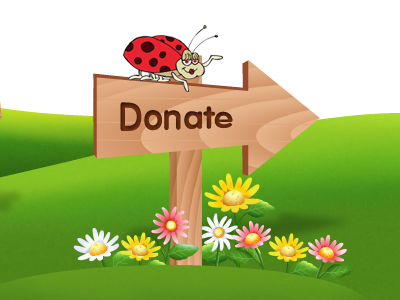 Donate Button button cta design donate flower graphic design wood