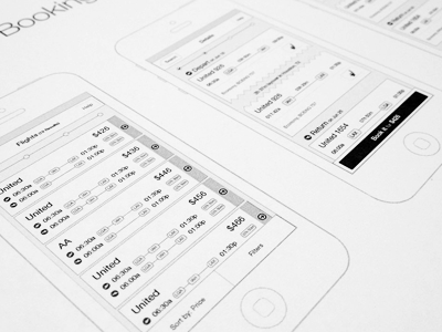 iPhone App Wireframe