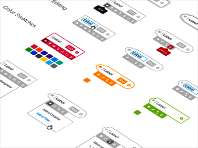 Style Guide for Mind Mapping App color swatches graphic design ios ios design mapping mind mapping style guide ui ui design user interface ux design web design