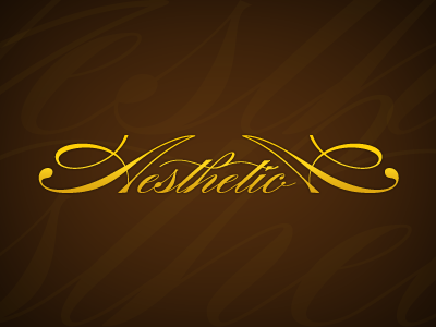 Aesthetica Center Logo Design beauty logo logo design script