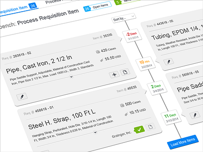 Timeline UX Design - Manufacturing App app design clean concept daniel afrahim design responsive tiles timeline ui design ux ux design visual design