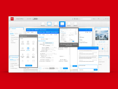 Smart Office app design application daniel afrahim design erp healthcare software ui design ux design visual design widget windows 8