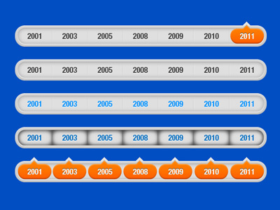 Timeline Buttons by Daniel Afrahim on Dribbble