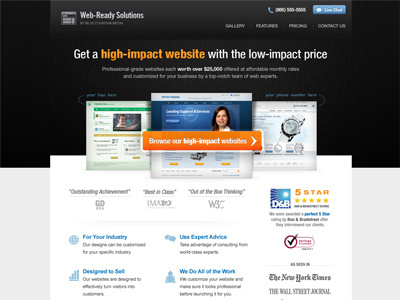 Landing Page Design design new york web design