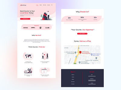 Courier Service Landing Page