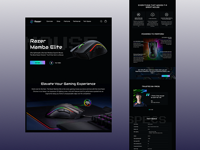 Razer - Gaming E-Commerce Website UI design ui website