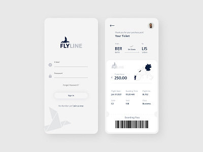 Airline App Concept adobe airline app design figma graphic icon illustration typography ui ux