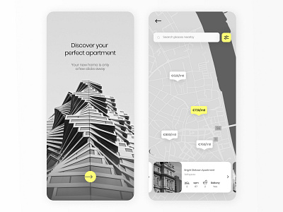 Apartment Search App Concept adobe apartment app concept design graphic icon search typography ui ux