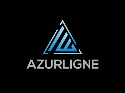 AZURLIGNE 02 branding design flat logo vector