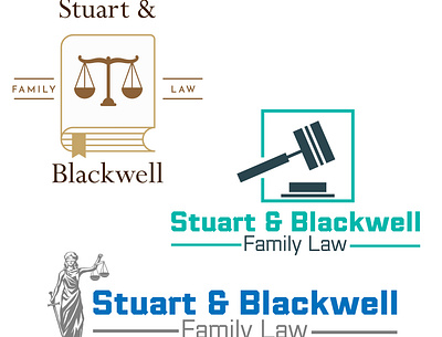 Stuart and Blackwell branding design flat logo minimal