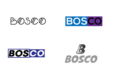 Bosco branding design flat logo vector