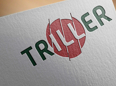 Triller logo branding design flat logo minimal mockup vector